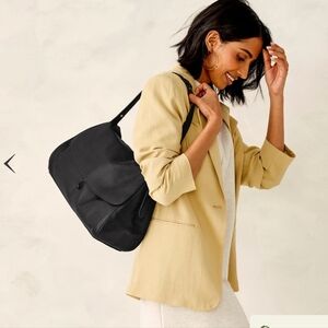 Vera Bradley Rothvale Shoulder Bag Black Leather NWT